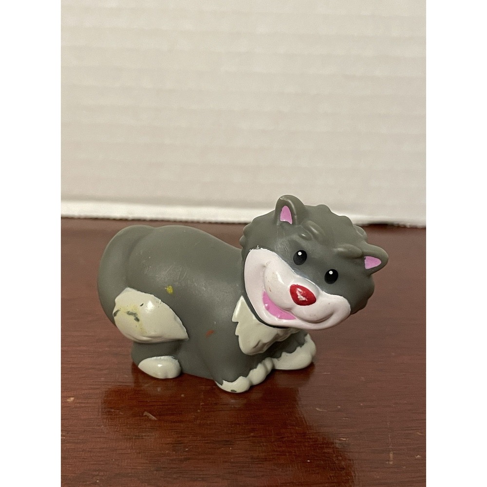 Fisher Price Little People Cinderella's Gray Cat Lucifer Mattel Disney HTF 2014